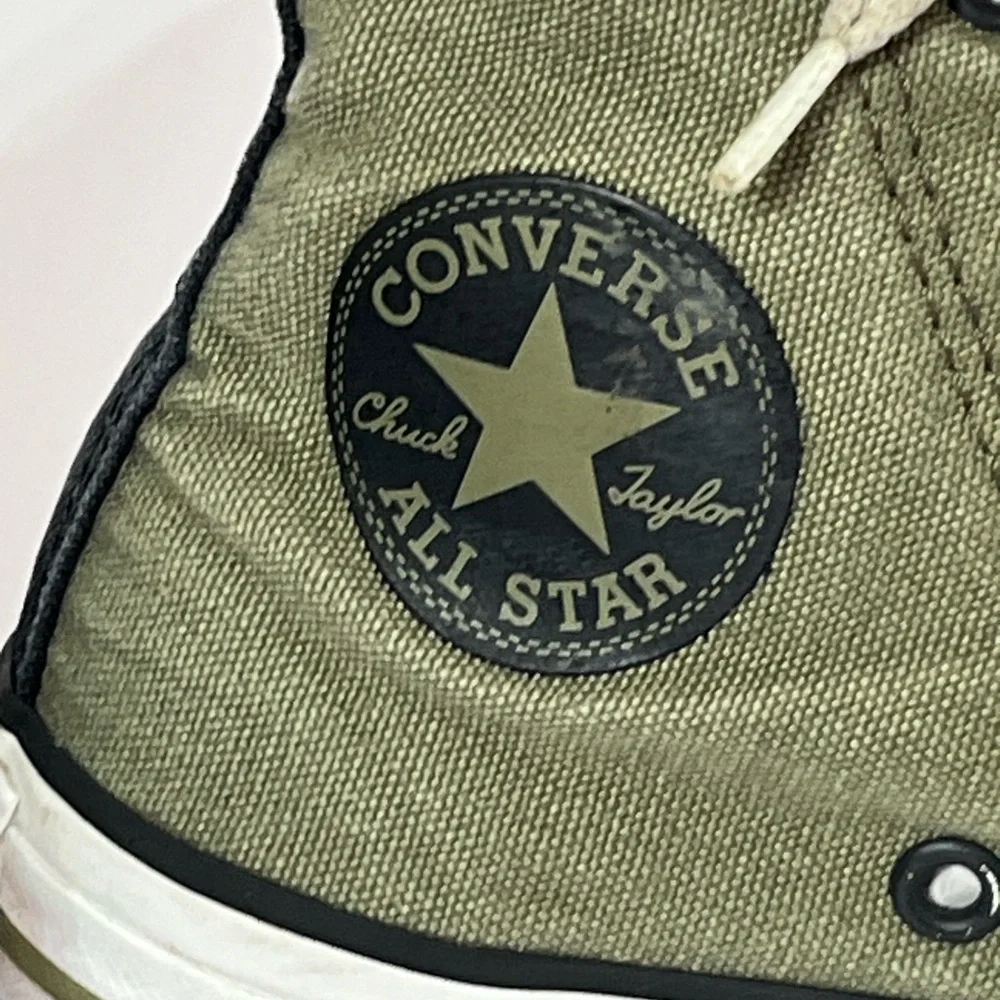 Converse Hi Field Surplus‎ Olive Chuck Taylor Hi Top Sneakers Junior Size 1